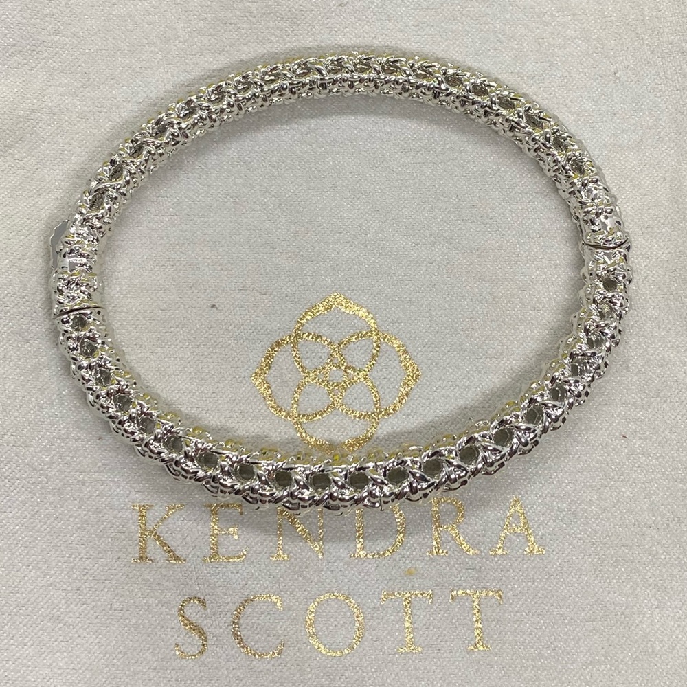 New Kendra Scott Silver Natalie Hinge Bracelet